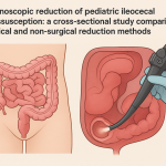 Colonoscopic reduction of pediatric ileocecal intussusception: a cross-sectional study comparing surgical and non-surgical reduction methods